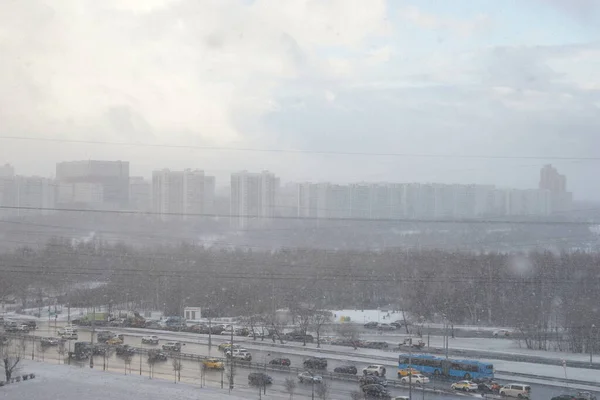 莫斯科大雪 Feval 2020年 俄罗斯 — 图库照片