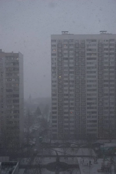 Silný Sníh Moskvě Feval 2020 Rusko — Stock fotografie