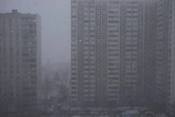 Fuertes Nevadas Moscú Feval 2020 Rusia — Foto de Stock