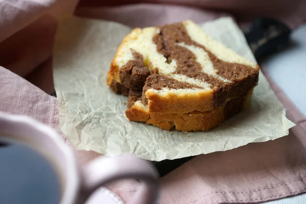 Gâteaux Délicieux Maison Gros Plan — Photo