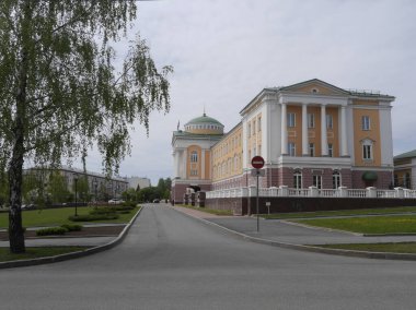 İzhevsk / Rusya - 18 Mayıs 2016: Udmurt Cumhurbaşkanının Evi