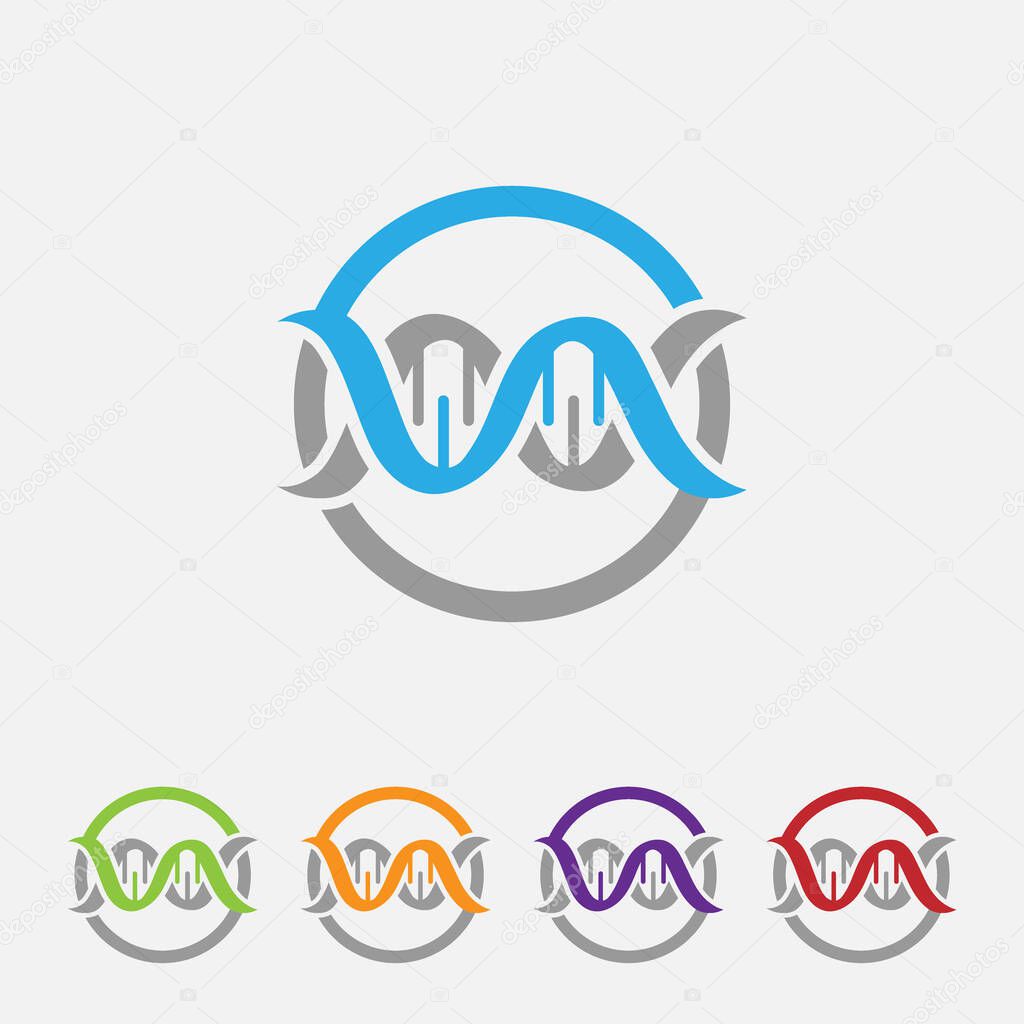 Vector illustration of a Double Helix DNA Strand