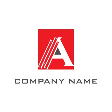 Moda logosu monogramı. A harfi logosu. Kraliyet Oteli, birinci sınıf.