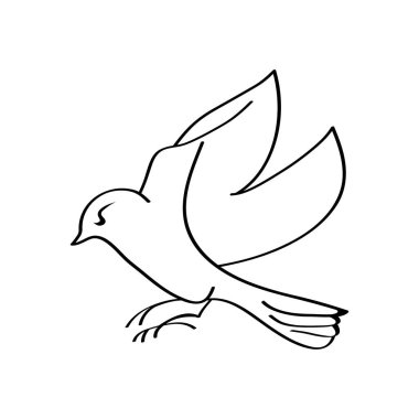 Kolibri ya da uğuldayan kuş simgeleri. İzole edilmiş uçan bir vektör kümesi