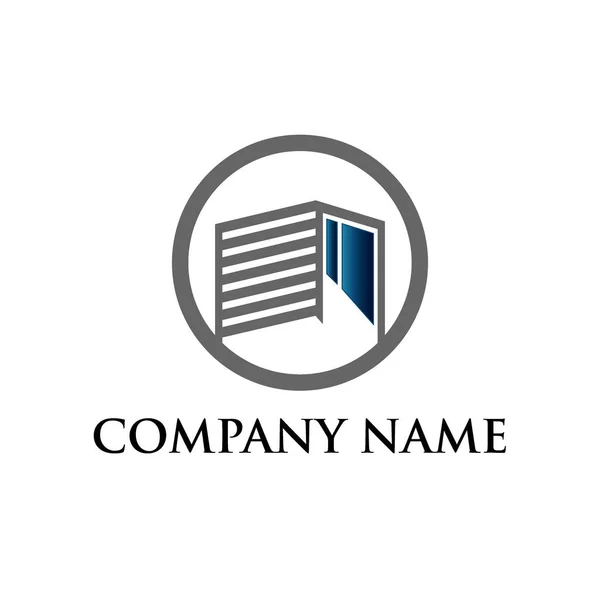 Ilustração do conceito do logotipo imobiliário , — Vetor de Stock