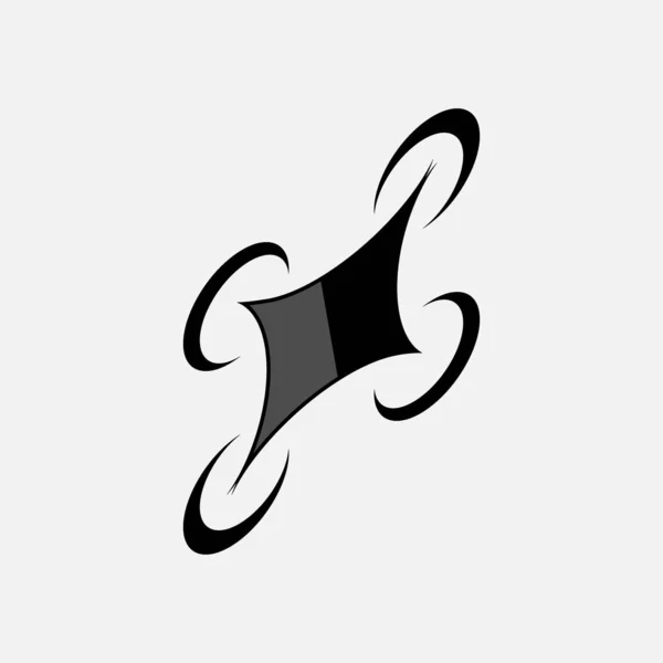Drone vector logo. Drone modern icon. Drone icon sign for logo — Stock Vector