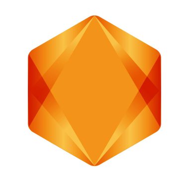 Altıgen - Vektör logosu çizimi. Altıgen geometrik Po