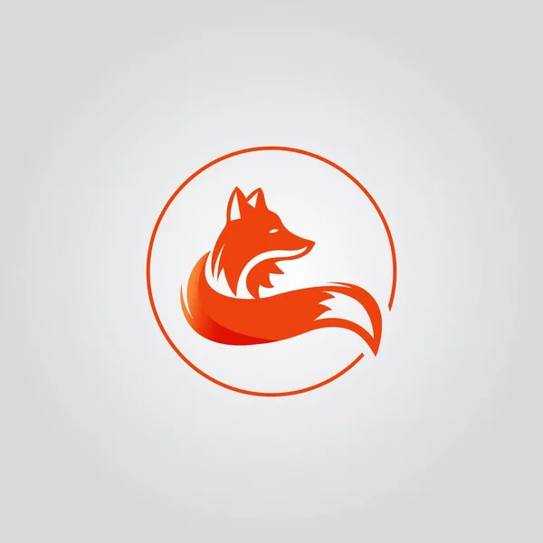 Vector image of a fox design on Vector fox for your design. Anim — Stock Vector