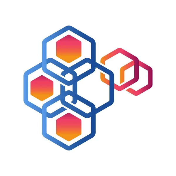 Hexagon - Vector logo concept illustration. Hexagon geometric po