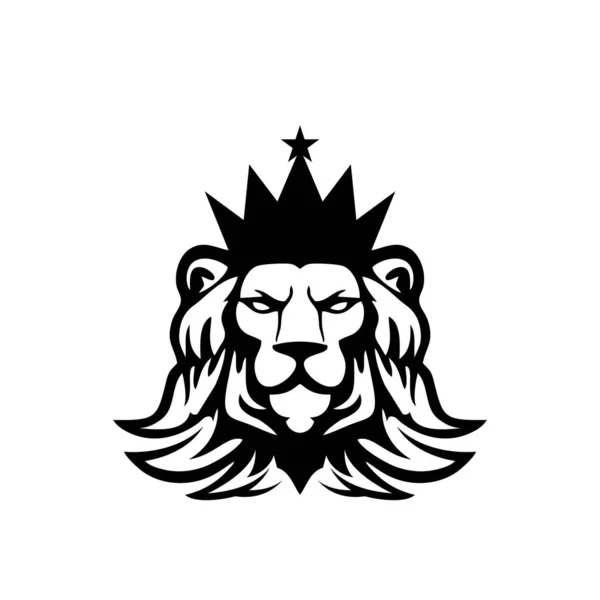 Ilustração do conceito de signo vetorial de cabeça de leão. Logotipo da cabeça de leão. Selvagem —  Vetores de Stock