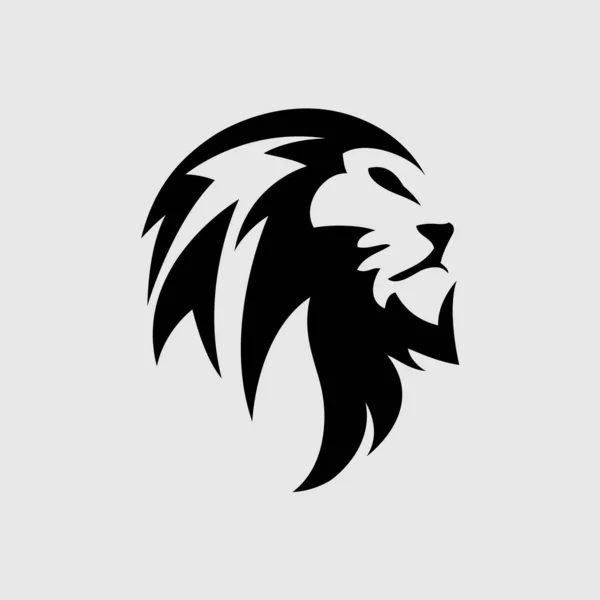 Lion huvud vektor tecken begrepp illustration. Lejonhuvudets logo. Vilda — Stock vektor
