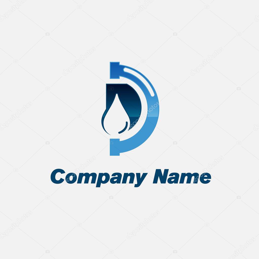 Plumbing with drop of water Icon Vector, plumbing with drop of water Icon Eps, plumbing with drop of water Icon