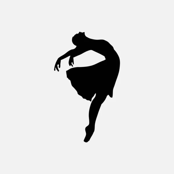 Vector ilustración de ballet clásico, figura bailarina de ballet — Archivo Imágenes Vectoriales