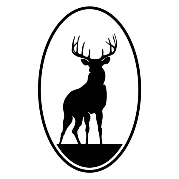 Deer icon vector isolated on white background. Deer icon vector — Stock Vector