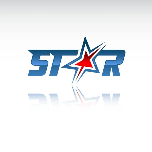 Stern-Konzept-Logo, Stern-Farbvektorlogo, Stern-Farb-Symbol, Stern — Stockvektor