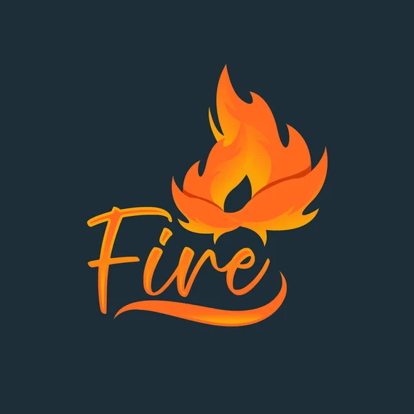 Feuer Flamme Natur Logo und Symbole Symbole Vorlage — Stockvektor