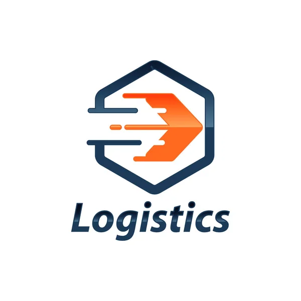 Logo Firmy Logistycznej Ikona Strzałek Ikona Dostawy Logo Strzały Logo — Wektor stockowy