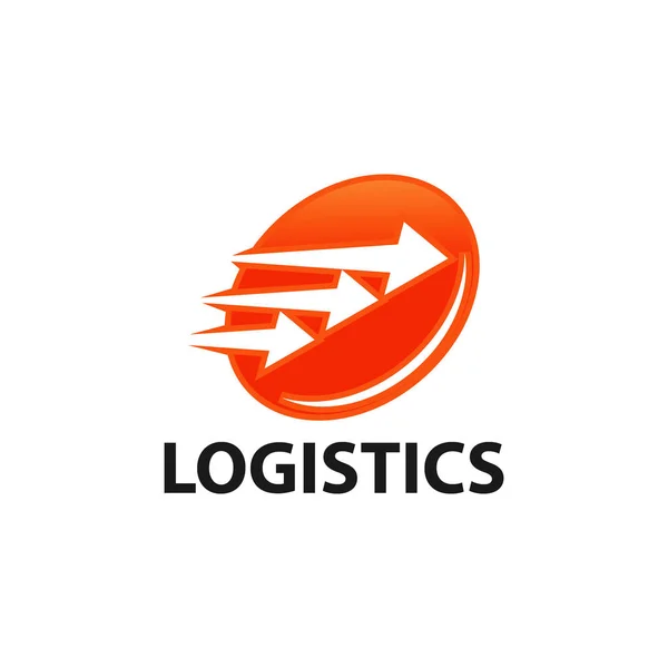 Логотип Логістичної Компанії Піктограму Стрілками Піктограма Доставки Логотип Стрілки Бізнес — стоковий вектор