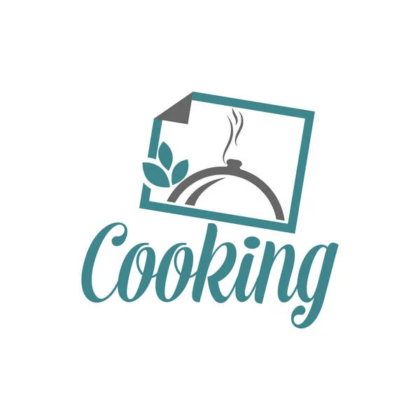 Logo Pişiriyorum Mönü Restoranı Için Simge Sembol Vektör Illüstrasyonu — Stok Vektör
