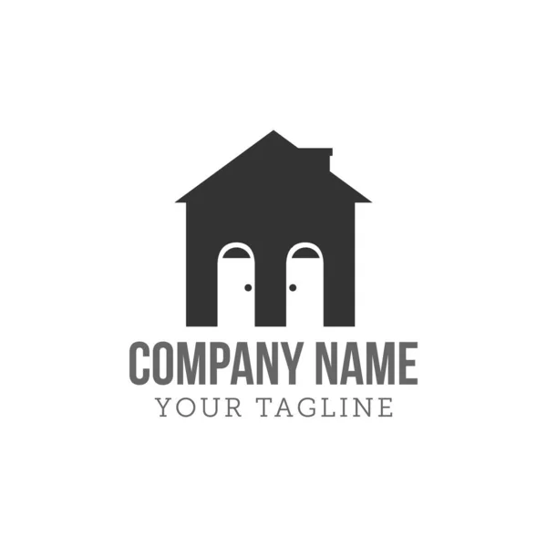 Kreativní Domácí Inteligentní Logo Detaily Čistým Pozadím — Stockový vektor