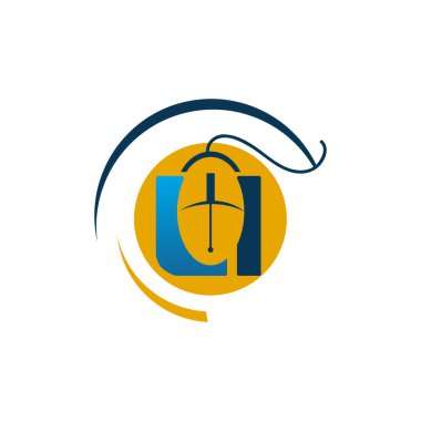 Mouse simge vektörünün en iyisi, illüstrasyon logo şablonu modada. Şirketiniz logo işinde pek çok amaca uygun..