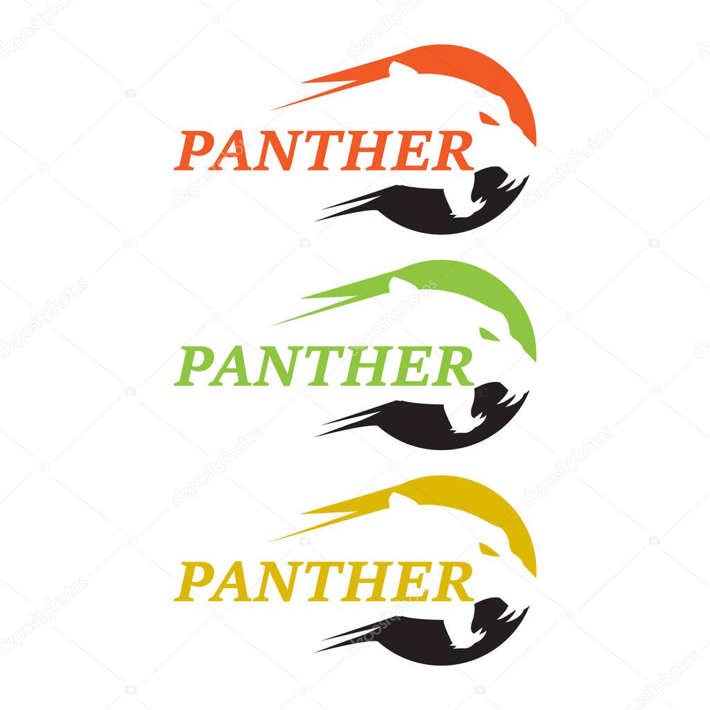 Fearless Panther. Roaring Predator. Roaring Panther. Panther half body. Roaring fang face. Combine with text.EPS 10