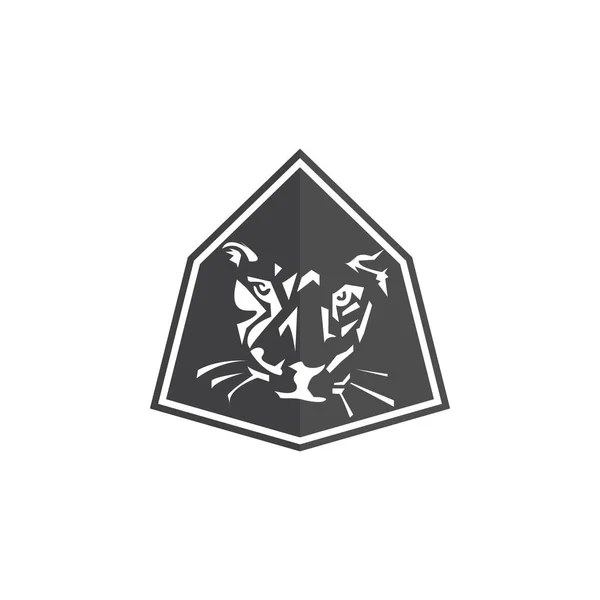 Тигр Тварин Талісман Голова Векторні Ілюстрації Логотип Eps — стоковий вектор