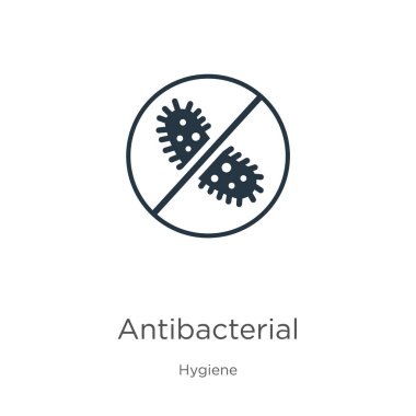 Antibacterial icon vector. Trendy flat antibacterial icon from hygiene collection isolated on white background. Vector illustration can be used for web and mobile graphic design, logo, eps10 clipart