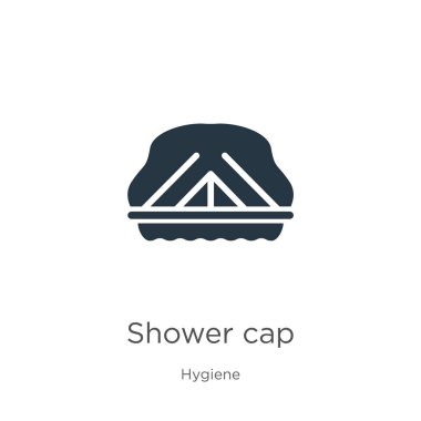 Duş başlığı ikonu vektörü. Beyaz arka planda izole edilmiş hijyen koleksiyonundan moda düz duş başlığı ikonu. Vektör illüstrasyonu web ve mobil grafik tasarımı, logo, eps10 için kullanılabilir