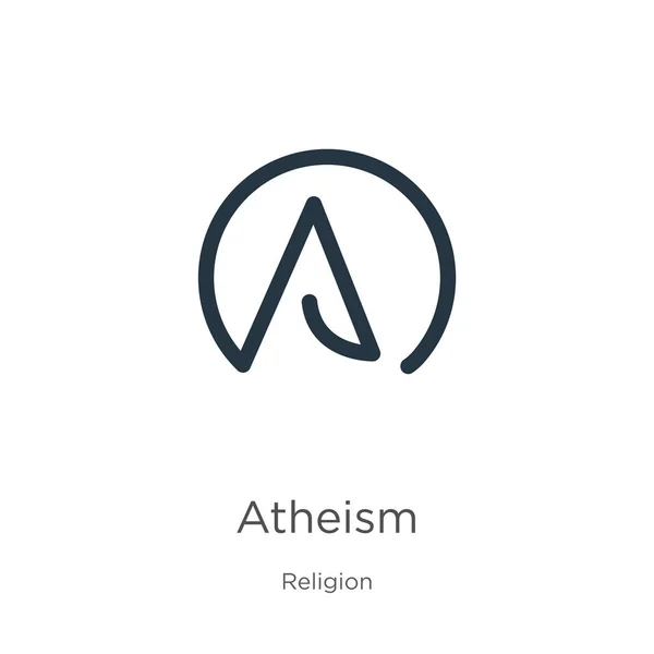 Atheism icon vector. Trendy flat atheism icon from religion collection isolated on white background. Vector illustration can be used for web and mobile graphic design, logo, eps10 — Stock Vector