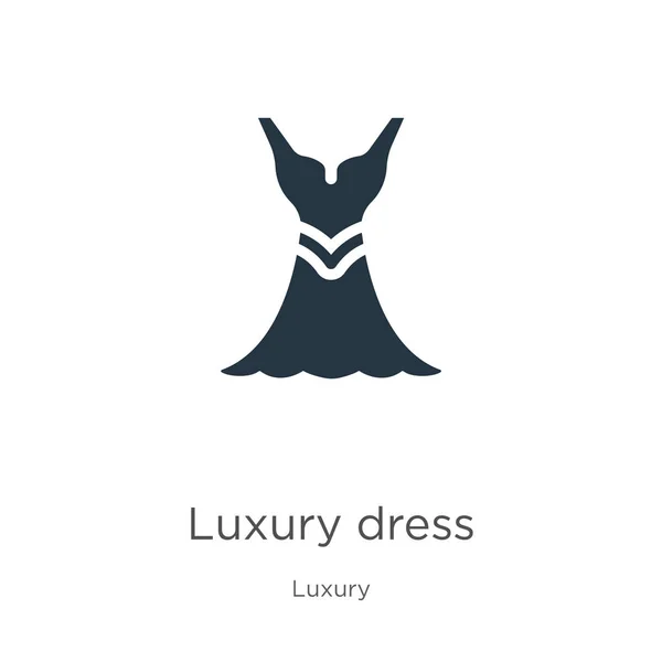 Luxury dress icon vector. Trendy flat luxury dress icon from luxury collection isolated on white background. Vector illustration can be used for web and mobile graphic design, logo, eps10 — 图库矢量图片