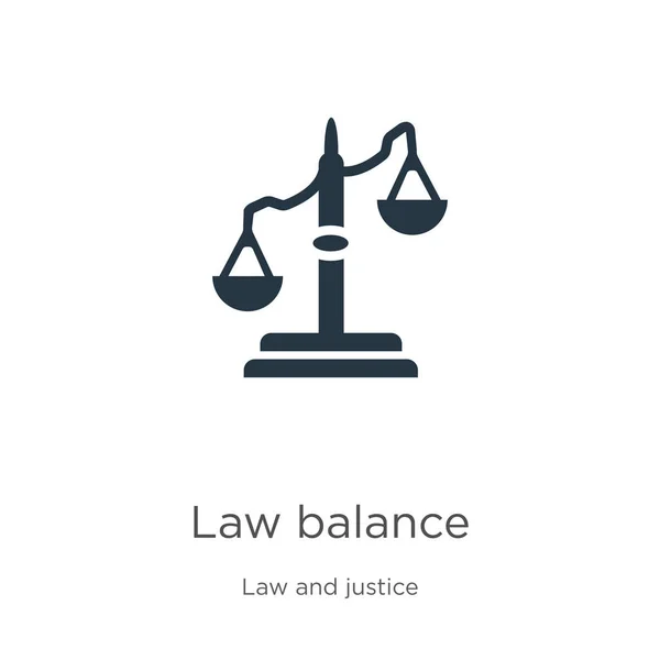 लॉ बैलेंस आइकन वेक्टर. कानून और न्याय संग्रह से ट्रेंडी फ्लैट लॉ बैलेंस आइकन सफेद पृष्ठभूमि पर अलग है। वेक्टर इलस्ट्रेशन वेब और मोबाइल ग्राफिक डिजाइन, लोगो, eps10 के लिए इस्तेमाल किया जा सकता है — स्टॉक वेक्टर