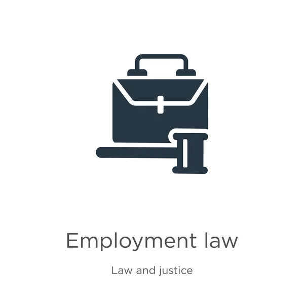 रोजगार कानून आइकन वेक्टर। कानून और न्याय संग्रह से ट्रेंडी फ्लैट रोजगार कानून प्रतीक सफेद पृष्ठभूमि पर अलग है। वेक्टर इलस्ट्रेशन वेब और मोबाइल ग्राफिक डिजाइन, लोगो, eps10 के लिए इस्तेमाल किया जा सकता है — स्टॉक वेक्टर