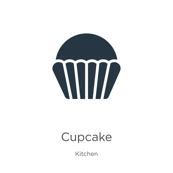 Cupcake icon vector. Trendy flat cupcake icon from kitchen collection isolated on white background. Vector illustration can be used for web and mobile graphic design, logo, eps10 — Stock Vector