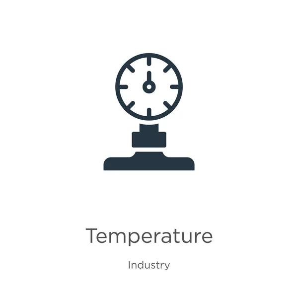 Temperature icon vector. Trendy flat temperature icon from industry collection isolated on white background. Vector illustration can be used for web and mobile graphic design, logo, eps10 — Stock Vector
