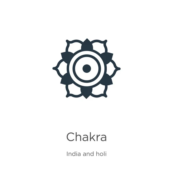 Chakra vector icono. Icono de chakra plano de moda de la colección india y holi aislado sobre fondo blanco. La ilustración vectorial se puede utilizar para el diseño gráfico web y móvil, logotipo, eps10 — Vector de stock