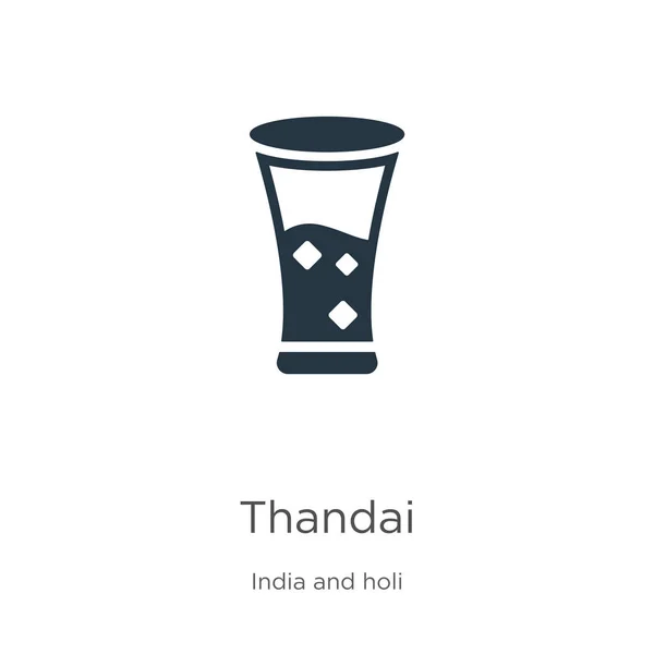 Thandai vector icono. Icono thandai plano de moda de la colección india y holi aislado sobre fondo blanco. La ilustración vectorial se puede utilizar para el diseño gráfico web y móvil, logotipo, eps10 — Vector de stock