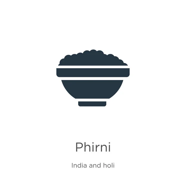 Phirni vector icono. Icono moderno de phirni plano de la colección india y holi aislado sobre fondo blanco. La ilustración vectorial se puede utilizar para el diseño gráfico web y móvil, logotipo, eps10 — Vector de stock