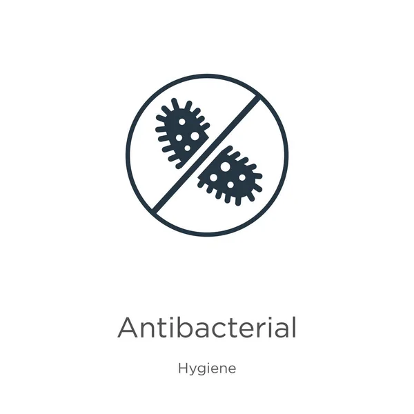 Antibakteriální ikona vektor. Moderní ploché antibakteriální ikony ze sbírky hygieny izolované na bílém pozadí. Vektorové ilustrace lze použít pro web a mobilní grafický design, logo, eps10 — Stockový vektor