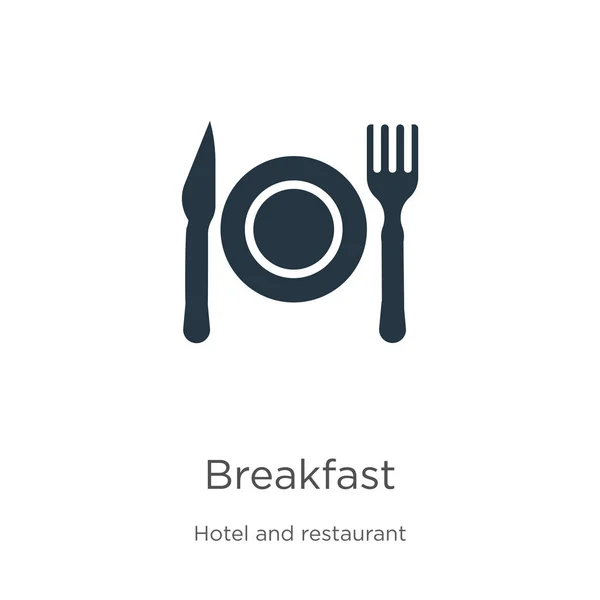 Вектор значка сніданку. Модний іконка плоского сніданку з колекції житла ізольовані на білому тлі. Векторна ілюстрація може бути використана для веб- та мобільного графічного дизайну, логотипу, eps10 — стоковий вектор