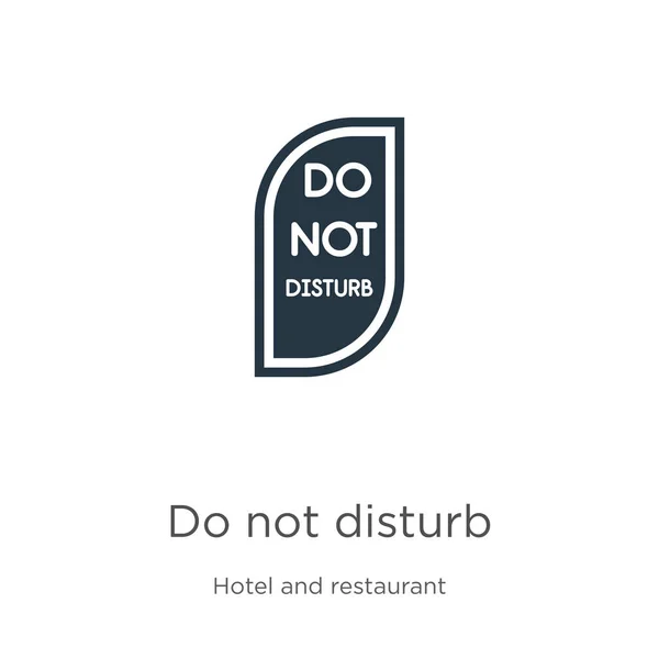 Stören Icon-Vektor nicht. trendige Wohnung stört nicht das Symbol aus der Hotelkollektion isoliert auf weißem Hintergrund. Vektorillustration kann für Web- und Mobile-Grafikdesign verwendet werden, Logo, eps10 — Stockvektor