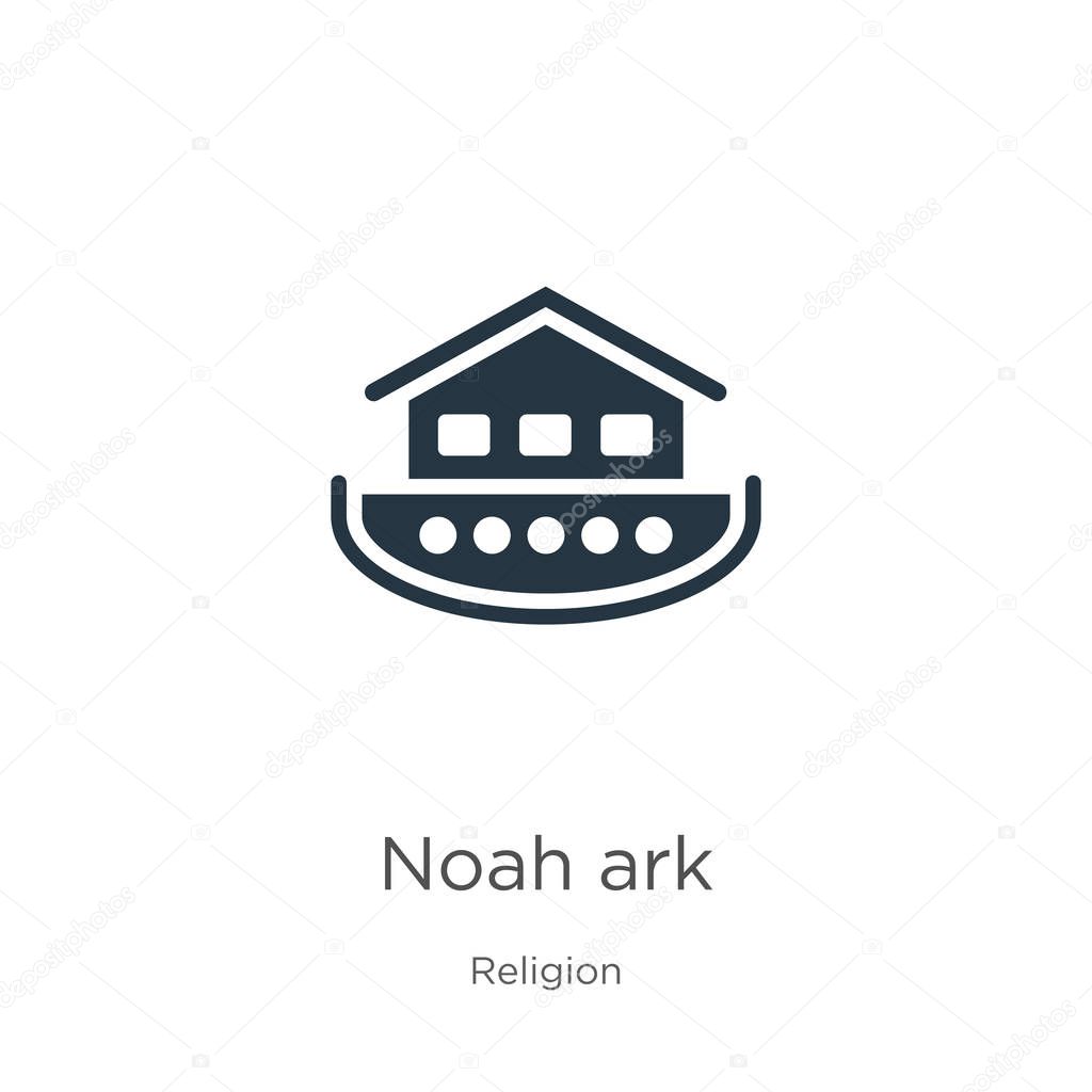 Noah ark icon vector. Trendy flat noah ark icon from religion collection isolated on white background. Vector illustration can be used for web and mobile graphic design, logo, eps10