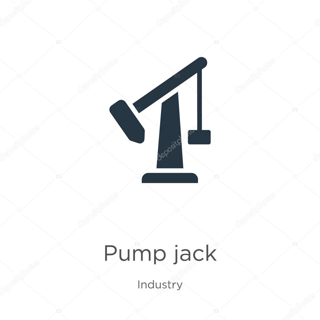 Pump jack icon vector. Trendy flat pump jack icon from industry collection isolated on white background. Vector illustration can be used for web and mobile graphic design, logo, eps10