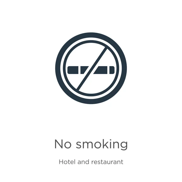 Non fumare icona vettore. Trendy piatto non fumatori icona della collezione hotel isolato su sfondo bianco. L'illustrazione vettoriale può essere utilizzata per la progettazione grafica web e mobile, logo, eps10 — Vettoriale Stock