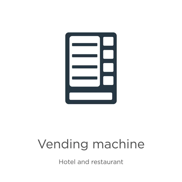 Försäljningsmaskin ikon vektor. Trendig platt varuautomat ikon från hotell och restaurang samling isolerad på vit bakgrund. Vektorillustration kan användas för webb och mobil grafisk design, — Stock vektor