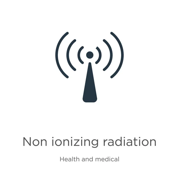 Icke joniserande strålningsikonvektor. Trendig platt icke-joniserande strålning ikon från hälsa och medicinsk samling isolerad på vit bakgrund. Vektorillustration kan användas för webb och mobil grafik — Stock vektor