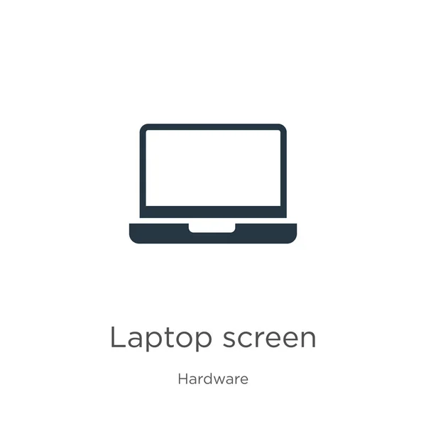 Laptop-Bildschirm Icon-Vektor. trendige flache Laptop-Bildschirm-Symbol aus Hardware-Sammlung isoliert auf weißem Hintergrund. Vektorillustration kann für Web- und Mobile-Grafikdesign verwendet werden, Logo, eps10 — Stockvektor