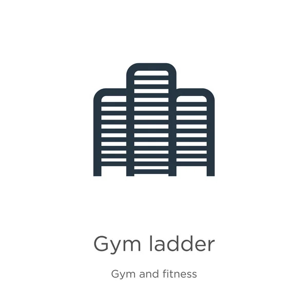 Gym échelle icône vecteur. Icône d'échelle de gymnase plat tendance de la collection gym et fitness isolé sur fond blanc. L'illustration vectorielle peut être utilisée pour la conception graphique web et mobile, logo, eps10 — Image vectorielle