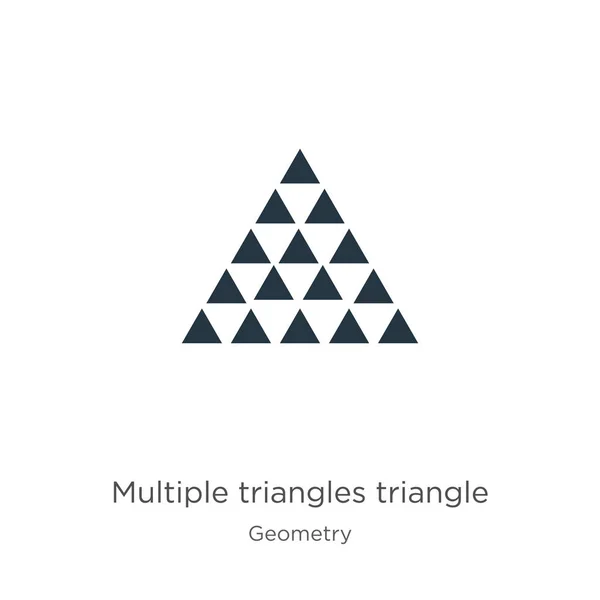 Trójkątny wektor trójkąta. Modny płaski trójkąt wielokątny ikona trójkąta z kolekcji geometrii izolowane na białym tle. Ilustracja wektorowa może być używana do grafiki internetowej i mobilnej — Wektor stockowy