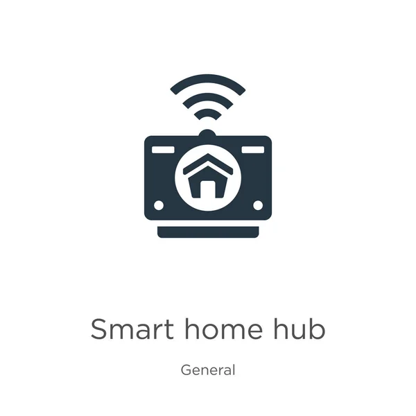 Smart home hub icona vettoriale. Trendy piatto smart home hub icona della collezione generale isolato su sfondo bianco. L'illustrazione vettoriale può essere utilizzata per la progettazione grafica web e mobile, logo, eps10 — Vettoriale Stock